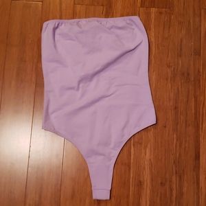 American Apparel Lilac Tube Top Bodysuit